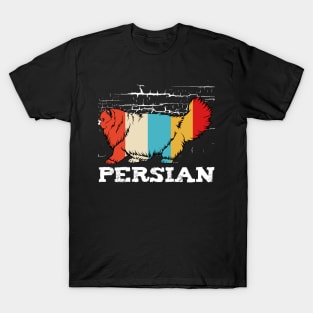 Persian Cat - Retro Style Cat Vintage Kitty T-Shirt